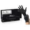 MaiMed Gants en Latex non poudrés BLACK LX Noir x100